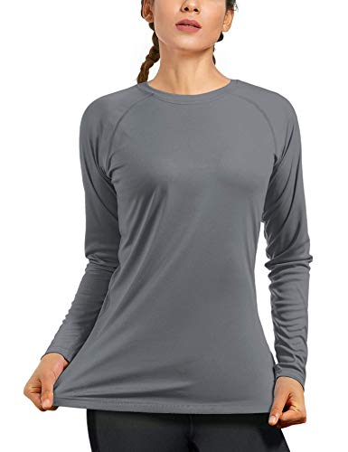 (Size: 2Xl) Womens Upf 50+ Long Sleeve Workout Running Shirts Quick Dry Outdoor Uv Sun Protection T-Shirt #TOP2