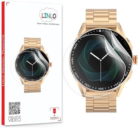 LINLO Screen Protector for Fireboltt Invincible Plus with Edge to Edge ...