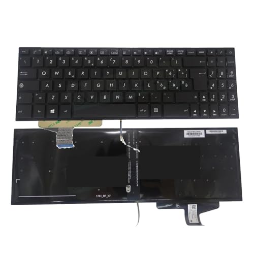 Clavier rétroéclairé ITA pour ASUS N580VD frappe nocturne