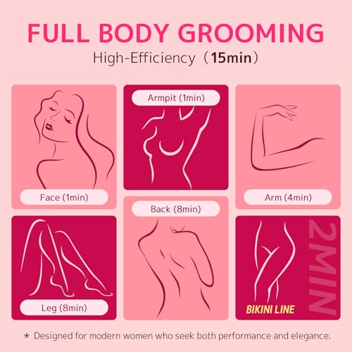 Bikini Trimmer for Women,Smooth Electric Razor for Sensitive Skin - image 6