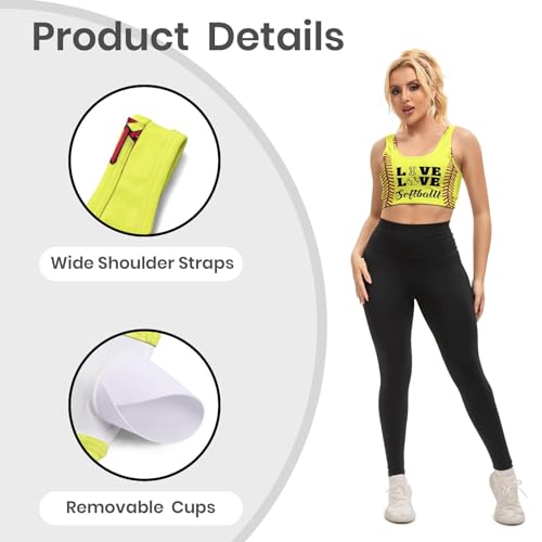 Image of Yoga top Women's Cheerleading Uniform Gym Outfit Running Crop Tops Yoga Shirts Casual Tank Top