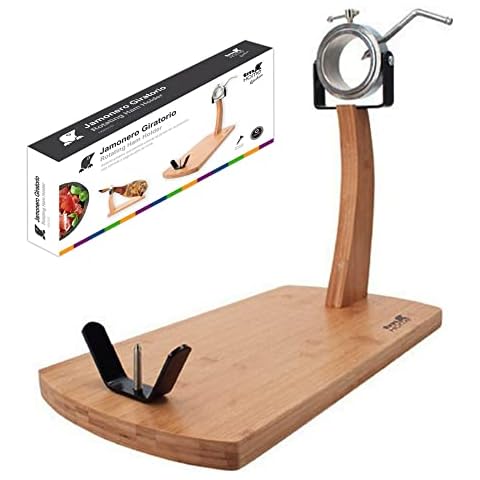 Ham Stand Jamon Stand Ham Holder Serrano Ham Stand for Spanish Ham Leg or Shoulder Rotating 25 x 48 x 40 Cover