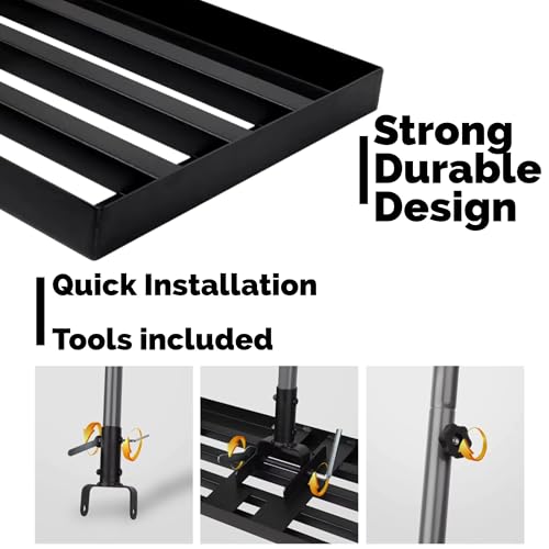 Large Metal Lawn Leveller Rake, 76 x 25cm Head with Large Adjustable Handle for Soil, Sand, Top Soil Levelling - Tool for Garden, Golf, Heavy Duty Gardening Tools Grass Seed Spreader Flat Grading 3 Large Metal Lawn Leveller Rake, 76 x 25cm Head with Large Adjustable Handle for Soil, Sand, Top Soil Levelling - Tool for Garden, Golf, Heavy Duty Gardening Tools Grass Seed Spreader Flat Grading - Image 3