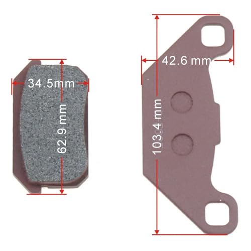 Plaquettes de frein CD-F035 de rechange pour les quads PGO 250cc