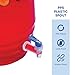 CHAMPS 3 Gallon Vitrolero Water Dispenser - BPA-Free Plastic Beverage Dispenser for Agua Frescas, Juice, Iced Teas & Lemonade, Great Punch Bowl Drink Dispensers for Parties - Blue Spout (Pack of 1)