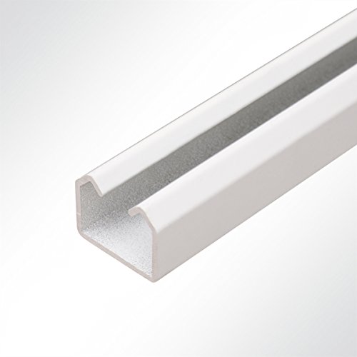 Preisvergleich Produktbild LYSEL® Laufschiene Aluminium weiß 25x19 Schiebetor Schiebetür Hallentür 3 Meter