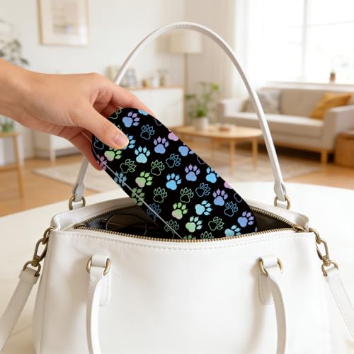 Image of Glasses Case Hard Shell,Portable Protective Eyeglasses Case, Eyeglass Holder Box with Cleaning Cloth,for Women Men