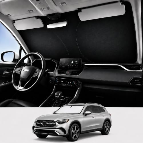 Image of Proadsy Custom Fit Car Windshield Sun Shade for 2023-2026 Mercedes-Benz GLC