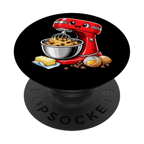 Linda ilustración de Masa de Galletas de Mascota Mezclador para Hornear PopSockets PopGrip Adhesivo