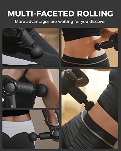 Alljoy Massage Gun, Handheld Massager Gun For Athletes, Deep Tissue Muscle Massager With 8 Interchangeable Heads, New Ergonomic Design And Super-Quiet Setting - Black #TOP6