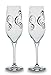 Produktbild Bohemia Cristal 093 006 069 Champagnerkelche ca. 260 ml aus Kristallglas 2er Set "Champagne curl platin"