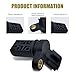 yorpyep Car Crankshaft Position Sensor, Precise Sensitive Sensor, Replacement for Engine Control Systems, Compatible with Nissan Altima Frontier Infiniti 23731-6J90B 23731-AL60A 23731-AL61A (Black)