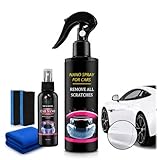 2026 Nurafix Auto Spray Kratzer Entfernen, Hochwirksamer Kratzer Entferner Auto für Lackpflege, Nano Spray for Cars zur sanften Kratzerentfernung, Nura Fix Kratzerentferner (120+30ml)