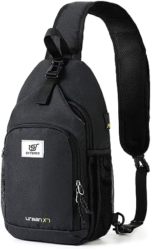 SKYSPER URBANX7 Chest Bag Shoulder Bag Men's Sling Bag Small Crossbody Bags Men Women Lightweight Shoulder Bag Hiking Outdoor Travel Chest Bags