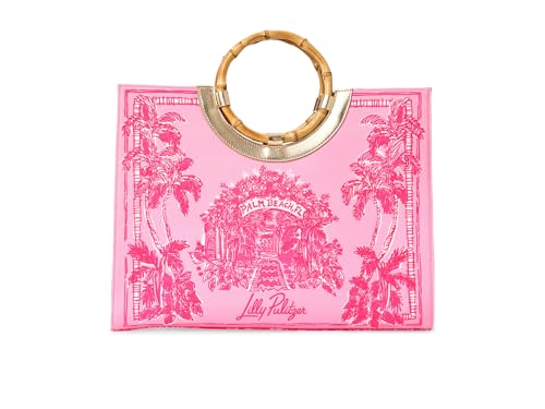 Lilly Pulitzer Womens Oasis Canvas Tote Lipstick Pink One Size One Size