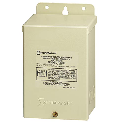 Intermatic PX300 12V 300W Transformer with Automatic Circuit Breaker , Beige #1