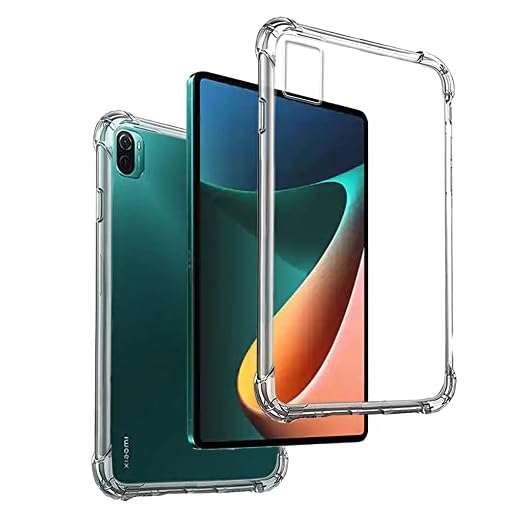 Transparent Silikonhülle TPU Anti-Shock für XIAOMI Pad 5 - XIAOMI Pad 5 Pro, Premium Kratzfest TPU Durchsichtige Schutzhülle
