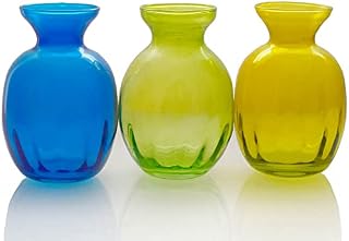 Recycled Glass Bud Vase - Olpe (Green); 11cm Vase