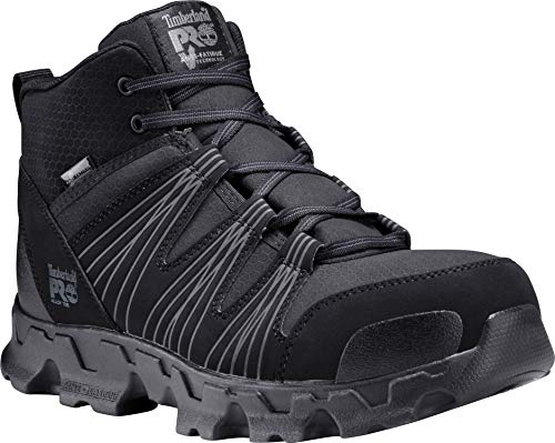Timberland PRO Men's Powertrain Mid Alloy Safety Toe Static Dissipative Industrial Athletic Work Shoe2