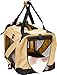 Pet Life Vista-View 360 Degree Zippered and Collapsible Soft Folding Dog Crate - Folding Travel Dog Kennel with Zippered Entrances Along The Pet Crate