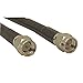Jameco Valuepro 4846-K-6-R SMA Assembly Cable, Male to SMA Male, 6" RG-174 Coax Cable, 50 Ohm, Black (Pack of 2)