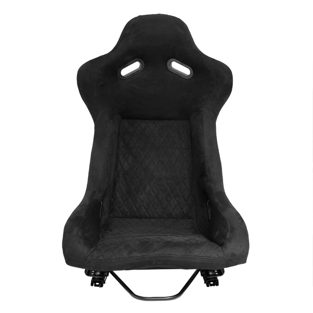 Sedile Sportivo 'LV' - Nero - Schienale Fisso in Poliestere - incl. Slitte