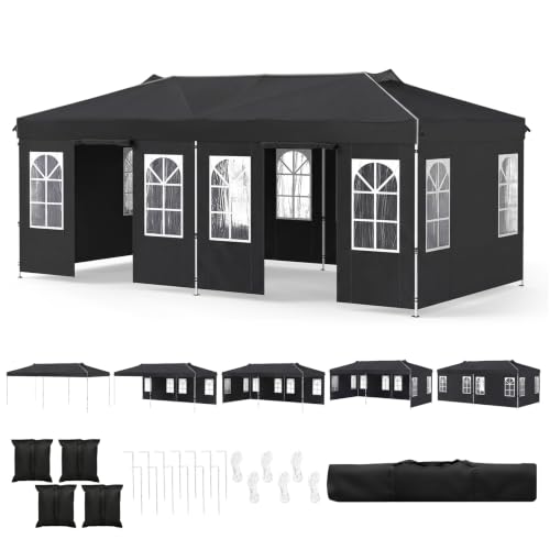 Image of Tangkula 10x20 Ft Pop Up Canopy with Center Lock