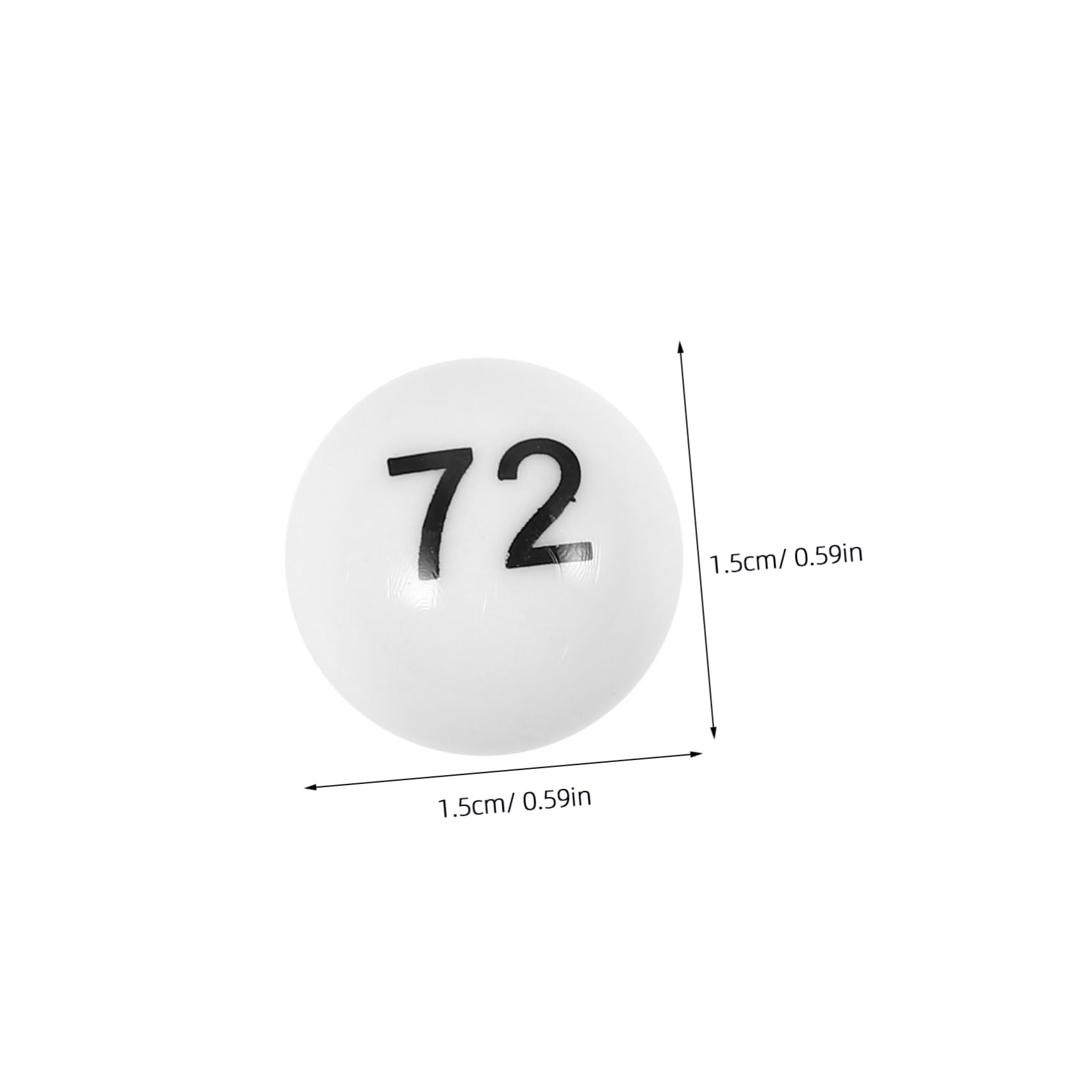 HONMEET Entertainment Balls 75pcs Raffle Balls Numbered Ideal for Parties Events and Games