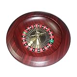 mesa ruleta profesional Bonita y duradera: la superficie de madera de la ruleta está hecha de pintura de alto brillo, con alta velocidad y fuerte capacidad de carga, se puede utilizar con confianza