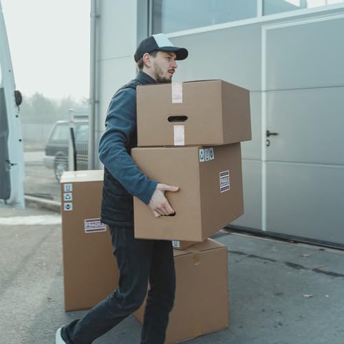 LLPT Filamentklebeband Umreifungsband Verstärktes Glasfaserband 25mm x 33m 2 Rollen Hochbelastbares Verpackungsband für Versand Versandkarton-Bündel (TGT2533TT02)