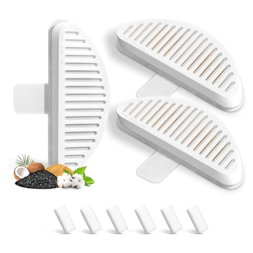ZONTTR Filtro de fuente para gatos, paquete de 3 filtros de repuesto y 6 esponjas de filtro de repuesto para fuente automática de animales de 67 onzas/2 litros, accesorios de repuesto