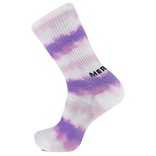 Merrell unisex-adult Hydro Moc Crew Socks 1 Pair Pack Breathable Mesh Zones and Friction Reducing Comfort