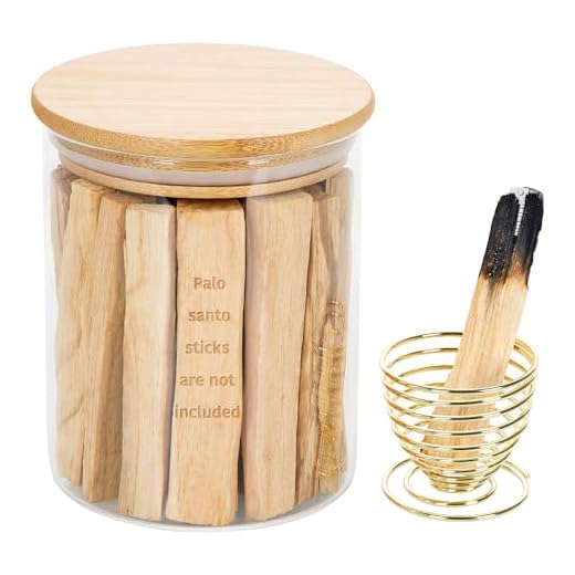 ZenBless Palo Santo Glass Storage Tank