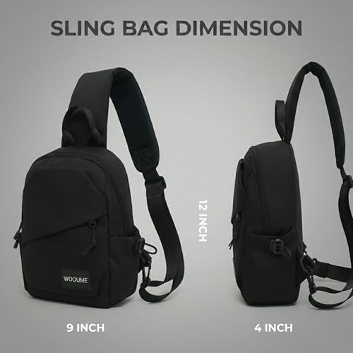 Image of Waterproof Sling Mini Backpack for Men & Women, Lightweight Crossbody Bag for Travel, Hiking, Gym, Jogging, Picnic & Daily Use 5 Liter (White, Blue, Black)