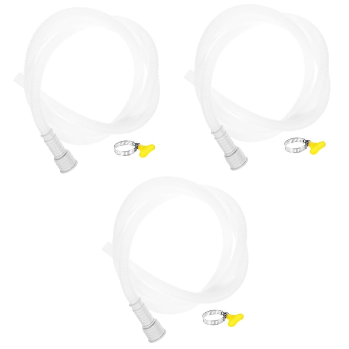 Gatuida 3 Pezzi Tubo Scarico per Condizionatore Flessibile e Resistente e Elettrodomestici Interface Corrugata per Uso Semi e Multi