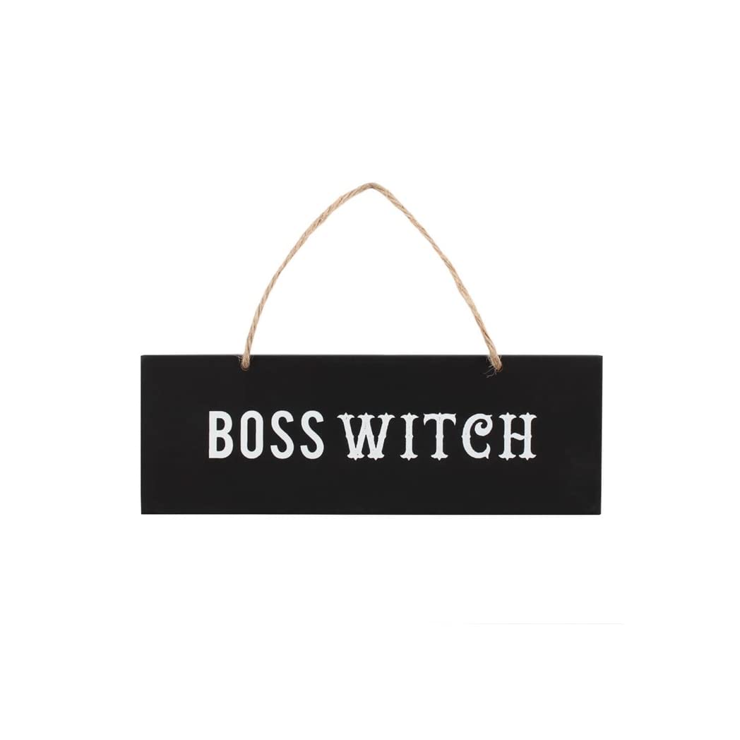 Kingsbury Gifts Boss Witch Wall Sign - Black