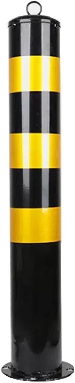 Aioneer Traffic Cone Safety Barrier Delineator Post Cone Security Posts Metal Security Post Bollard Parking Barriers With Reflective Tape 114Mm Wide Parking Barrier Concret Traff-75cm