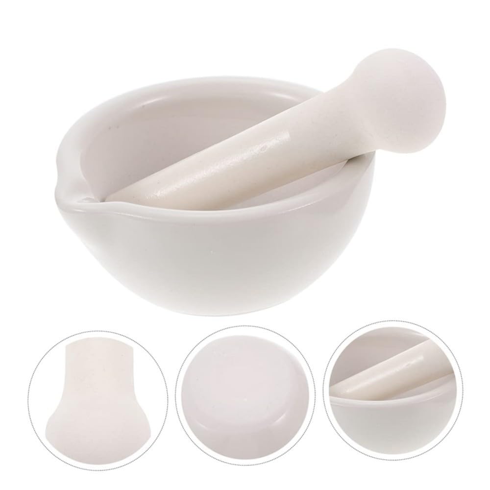 Ceramic Mortar & Pestle Set, 80mm