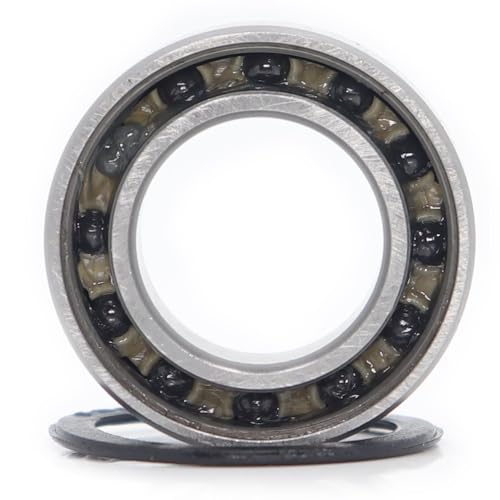 DUKUTS 1pc 63801 Hybrid Ceramic Bearing 12 * 21 * 7 mm ABEC-1 1PC Industry Motor Spindle 63801HC Hybrids Si3N4 Ball Bearings 3NC 63801RS