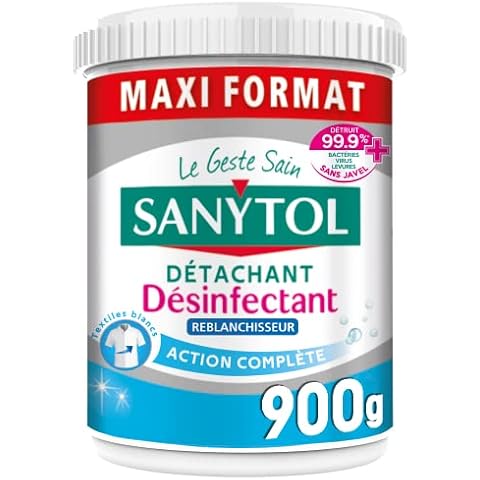 Sanytol Poudre Détachante Désinfectante Blanchissante Maxi Format 900 g Cover