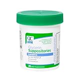 Quality Choice Fast-Acting Adult Glycerin Suppositories for Occasional Constipation Relief. Gentle, Predictable Bowel Movement Within 15 Minutes to 1 Hour – 25 Count