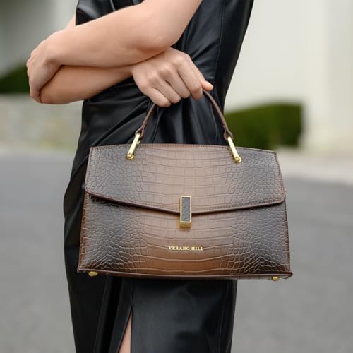 Bolso tote mediano con diseño de cuero vegano elegante miniatura 4