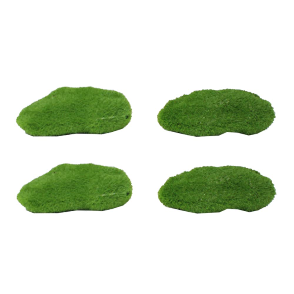 Wonderland ( Set of 4 Small Moss Green Stone Garden Miniature for Landscape Decoration, Plants Home Decor Gift Accessories (B08JH4PGNS) Amazon Price History, Amazon Price Tracker
