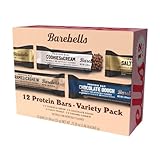 Barebells Protein Bars Variety Pack - 12 Count, 1.9oz Bars - Protein Snacks with 20g of High Protein - Chocolate Protein Bar with 1g of Total Sugars - Perfect on The Go Protein Snack & Breakfast Bars