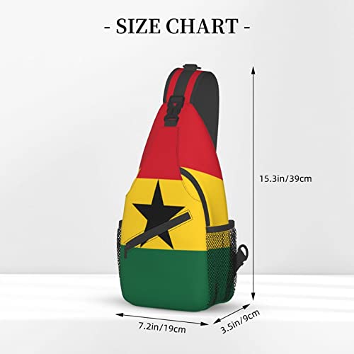Mochila bandolera unisex negro para senderismo miniatura 4