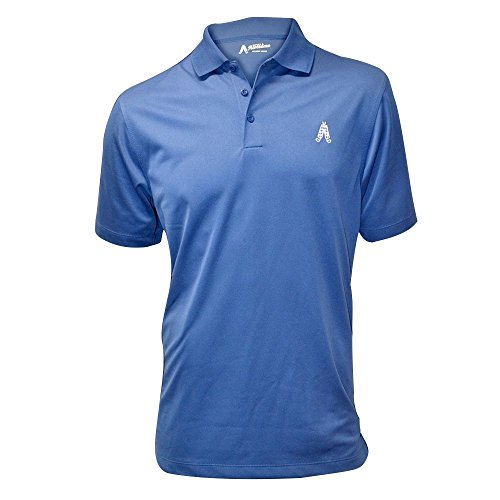 Royal & Awesome Men's Plus Size Golf Polo, Navy Blue, 44 Inch Chest-Large