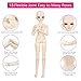UCanaan BJD Doll, 1/3 SD Dolls 24 Inch 18 Ball Jointed Doll DIY Toys with Clothes Outfit Shoes Wig Hair Makeup, Best Gift for Girls (DiSi Mona)