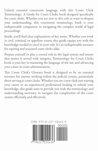Court Clerk Terminology: A Guide for Court Clerks