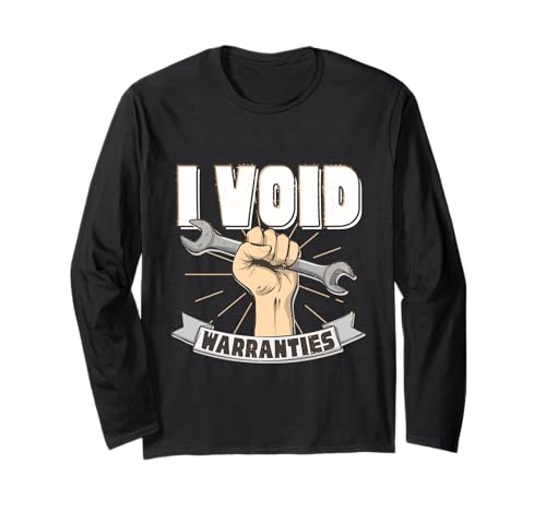 I Void Warranties Estilo Íconico Mecánico Manga Larga