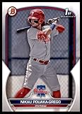 2023 BOWMAN PROSPECTS #BP-89 NIKAU POUAKA-GREGO 1ST BOWMAN PHILADELPHIA PHILLIES BASEBALL OFFICIAL TRADING CARD OF MLB